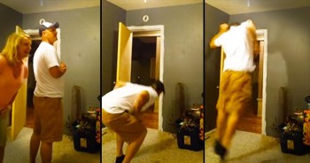 This grandpa-to-be thought no one was looking, but his precious reaction was all caught on film. What an amazing moment to cherish for years to come!