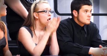 Madison was singing in her school’s choir when she spotted a familiar face in the crowd. Within seconds, she was racing down the aisle with tears streaming down her face. And when she reached her soldier father…even more tears.