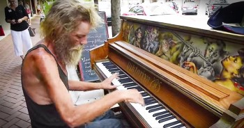 Everyday, 51-year-old Donald Gould finds a piano in Sarasota and sits down to play. The beautiful compositions that follow are sure to touch your whole heart. Wow. Just breathtaking!