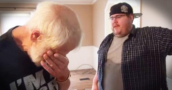 This Grandpa thought he was helping his son look at houses, but in reality he was picking out his OWN. The incredible surprise in store for this father had me reaching for the tissues. What a wonderful father-son moment!