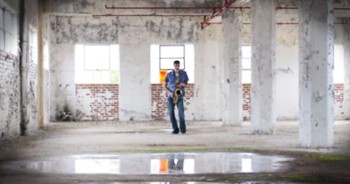 He Started Playing A Saxophone In An Empty Warehouse...CHILLS!