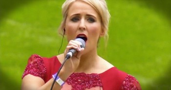 Lizzie Jones tragically lost her husband, Danny, when he collapsed on the rugby field during a game. It was later discovered that Danny suffered from an undetected heart condition. Today, Lizzie and her twins are stepping onto the field. And when she starts to sing ‘Abide With Me’…pass those tissues!