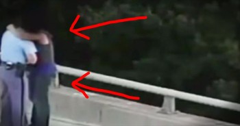 This man was ready to end his life when a brave Raleigh police officer stepped in. The officer was off-duty and on his way home, but when he saw a man in distress, he immediately stopped. This moment of compassion saved this man’s life. And that hug at the end…TEARS!