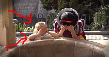 While at Disneyland park, little Alyssa's biggest wish came true! Snow White led her over to a special wishing well and after closing her eyes really tight and wishing so hard, Alyssa's Marine daddy appeared before her! This is incredibly sweet - get your tissues ready!