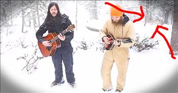 Shawn James was touring through Colorado when he had a chance to visit a wolf sanctuary. So Shawn and his friend Baker decided to take this opportunity to sing a beautiful melody. Just wait until you hear those howls!