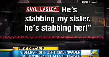 When a knife-wielding attacker snuck in through an open window, these 2 sisters were terrified. After a frantic 911 call, the girls feared for their life. But 1 nearby police officer came to the rescue just in the nick of time. God bless this guardian angel!