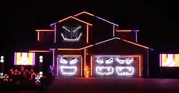 I’ve seen Christmas light shows before, but never a Halloween light show. What an impressive showcase for this house! And when I heard the Ghostbuster’s song kick in…WOW!
