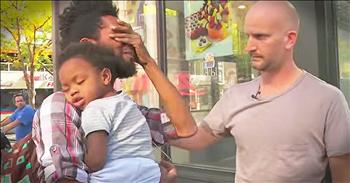 Leon spends his time searching for people being kind to the world to thank them. In Denver, Leon meets a homeless single father determined to make a better life for himself and his son. His powerful story of inspiration and prayer touched Leon. By the end, this surprise had everyone in tears.