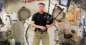 Apparently Astronaut Kjell Lindgren can play the bagpipes in SPACE! But that's not the best part. Of all the songs he could have chosen he chose to honor God the maker of the heaven and Earth with this beautiful version of 'Amazing Grace'. This is so cool!