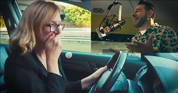 Barbara is an incredible mother and wife. She bravely fought breast cancer while continuing to provide for her family. Today, her husband and children decided to give Barbara the recognition she deserves with the help of Hershey's Kisses. I just love that face when she hears her name during the morning commute!