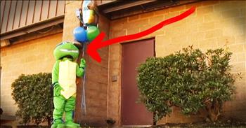 Tiffany Monroe, a Navy mother of 4, hasn't seen her children in months. But today, she's determined to give her son the best birthday present she can think of...HERSELF. Just look at that emotional reaction when she reveals the truth behind the Ninja Turtle mask! 