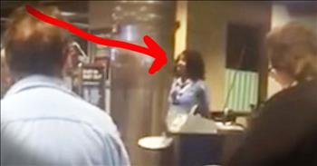 They were at the airport waiting to board their plane when the woman at the desk started to sing. It turns out the ashes of a fallen soldier were being carried home on that plane. And she wanted to honor him with the National Anthem. And hearing this will have fighting back tears! WOW. 