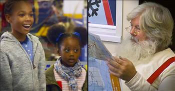 These clever parents teamed up with the mechanics at Kwik to surprise their kids with an adorable Christmas moment! When these kids saw Santa in the waiting room their faces lit up. And oh my gracious how thankful they were will melt your heart!