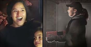 3 families ordered delivery from Pizza Hut. And when the driver arrived at their door the families were in for a Christmas surprise. What an amazing way to spread Christmas cheer!