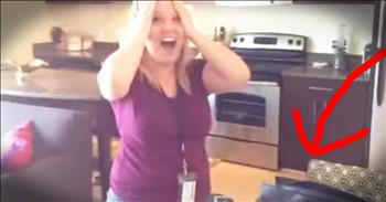 Amanda's beloved Yorkie had recently passed away. So her husband decided to surprise her with a gift she never saw coming. Just wait until you see her reaction after reaching in the bag. What a PERFECT present!