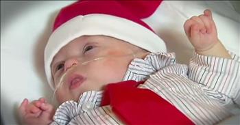 Baby Connor was born at just 14-ounces.  He spent his  first six months on Earth fighting for his life. But today, Connor and his family are getting some amazing news. And there's no other way to describe this other than a Christmas miracle!