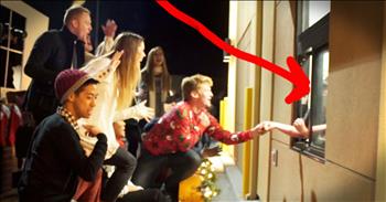 Stuart Edge and friends decided to spread a little Christmas cheer to the hardworkers at a few local drive thrus. And HOW they did it with a trailer and some awesome harmonies put the biggest smile on my face! The reactions they got will crack you up!