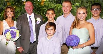 Tough guy bachelor Detective Jack Mook stole our hearts when he adopted the abused brothers he'd been mentoring. Their story (https://www.godtube.com/watch/?v=1BJEFFNU) filled our hearts and had us crying with its beautiful happy ending. But it turns out this story got even happier! You see Jack got married this year. And seeing this brand new blended family so happy put the biggest smile on my face. Now THIS is my kind of update!