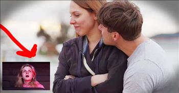 Mike wanted his proposal to Kim to be something she would never forget. So he planned and with lots help from his friends they filmed this incredible movie trailer that told Mike and Kim's love story. So Mike arranged for Kim to go to the movies and before the movie started the video played. Watching her face as she realizes it's her love story was amazing. But the proposal at the end stole my heart! 