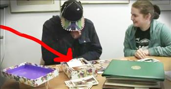 Alice House bought a box at a yard sale for $10, but when she opened it and realized it was full of family pictures she knew she needed to find the original owner. So for years she searched until finally she found Vietnam veteran Homer Pettigrew. And seeing his tears of joy when he opened this box had me in tears too. And she did it all just from the good of her heart! 