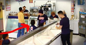 In this clip from TV show What Would You Do the actors played the roles of an overly strick dad who refused to buy his son ice cream. Until a stranger stepped in. 45 seconds in the stranger lets a curse slip. But what he says afterward is the incredible reminder I think we all need. The world is a tough place and it would be so much better if we could all be a little kinder!