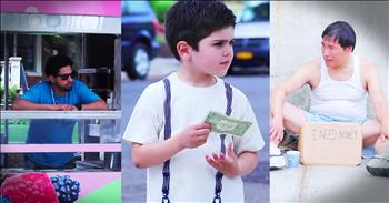 Meir Kay wanted to find out what kids would do if they were given a dollar and had to choose between ice cream and helping a homeless man. And I have to say these kids did not fail to make my heart super duper happy. Imagine how beautiful the world would be if we all had the heart of a child! 