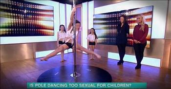 A show in Great Britain is under fire for showing a 'exercise segment' of 8-year-old and 11-year-old girls pole dancing. And the Meredith Vieira show decided to weigh in on the issue, some of them even thought it was perfectly fine, nothing to be concerned with. But we totally disagree, in no world should this be considered appropriate! What do you think? 