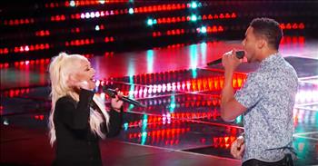 Joe Maye captivated the judges with his audition of 'I Put A Spell On You'. And when he finished judge Christina Aguilera decided to have him sing the song again, but this time she sang with him! And this impromptu duet will wow you.
