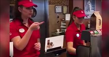 Cynthia Walker has multiple health, including being deaf, that keep her from living independently from her parents. But she tries as often as she can to do things for herself. So when she walked into Chick-fil-A and was able to order her meal by signing to the cashier. And the joy on her face will make your day! 