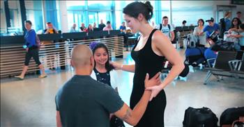 Jay waited anxiously with his 6-year-old daughter for the love of his life Tasha at the airport when Dale Curd stopped by from 'Hello Goodbye'. Jay shared not just their adorable story, but also his plan to propose! Their reunion was sweet enough, but the proposal gave me butterflies! 