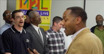 <p>Check out this heartwarming video where members of the Newsboys tear up when a homeless choir sings their song &lsquo;We Believe.&rsquo;</p>

<p>&ldquo;In this time of desperation, when all we know is doubt and fear, there is only one foundation<br />
We believe, we believe, we believe in God the Father, we believe in Jesus Christ<br />
We believe in the Holy Spirit and He&#39;s given us new life, we believe in the crucifixion<br />
We believe that He conquered death, we believe in the resurrection<br />
And He&#39;s comin&#39; back again, we believe&rdquo;</p>

<p>What a powerful song that speaks of keeping faith in God even when we are going through our worst challenges. Something that the men singing in this video can very much relate to.</p>

<p>When IMPACT Collective and Meant To Live Foundation arrange for a homeless choir to sing &lsquo;We Believe&rsquo; to the Newsboys, the lyrics of their own song mean so much more. Lead singer Michael Tait and drummer Duncan Phillips were absolutely blown away by the touching performance from these men. And Michael Tait gave an emotional response to the gentlemen in the choir after they were done singing.</p>
