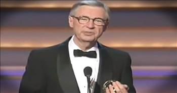 Fred Rogers, also known as Mister Rogers, made a huge impact on thousands during his lifetime. He was known for his kindness, wisdom and overall beautiful heart. 

Today, we take a look at his acceptance speech for the Emmy's 1997 Lifetime Achievement Award and it is absolutely awe-inspiring. This man has so many wise thoughts that truly make you think.

Who are you thinking of during those 10 seconds?