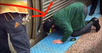 When a 19-year-old woman became trapped underneath a train, Justin Schneider did not hesitate to step in. This brave man reached out his hand to help this poor woman. And his kind words of support help restore my faith in humanity. 