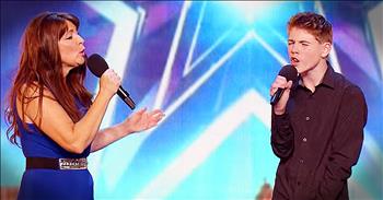 Mother-Son Duet Of 'Say Something' Has The Audience On Their Feet!