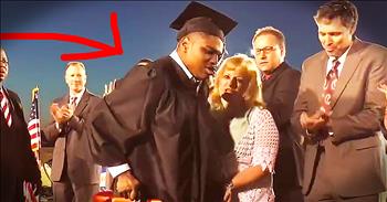 Micah McDade was born with cerebral palsy and utilizes a wheelchair. But when it came time for graduation at Okmulgee High School, Micah knew he wanted to walk across the stage. He practiced for months and when the day finally came...what a tearful surprise this is!