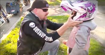 Tough Bikers Do The Incredible For A Bullied Little Girl