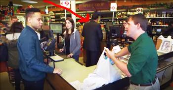 Television show 'What Would You Do' wanted to find out how people would react if they saw someone being treated unfairly in public. So with the help of actors in a grocery store, they found out if total strangers would stand up for a young man with Down Syndrome being yelled out by a customer. And I have to say I was proud of these strangers. If you see something, say something!