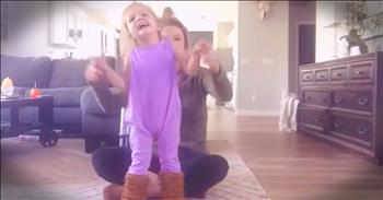 Finley is one adorable and joyful young girl. But living with cerebral palsy means that there are some things that are hard for Finley to do and one of those things is dancing! And seeing her very first dance video with her momma to the toe-tapping 'Better When I'm Dancing' will remind you wear a smile and maybe even dance!
