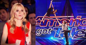 Annie loved being a flying acrobat until a terrible accident left her with a broken spine. She was afraid to perform again until she met Andrea her performance partner and husband. And seeing their high flying throwing acrobatics audition on America's Got Talent had me holding my breath. But WOW what an amazing performance!