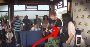Ed Sheeran was singing one of his hit songs when he heard beautiful harmonies coming from the crowd. So he stopped and asked the young lady to join him. And hearing Doris' beautiful voice and seeing her joy will make your week! What an incredible moment.