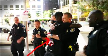 Ken Nwadike Jr. is on a mission to spread joy and love by hugging Police Officers. Seeing the looks of joy on the faces of these cops when they are offered a hug and a 'thank you' is beyond beautiful! We all need to spread love like this!