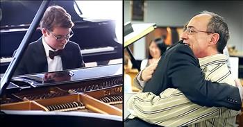 15-year-old pianist Andrew was diagnosed with a life threatening autoimmune disease. And when Make-A-Wish Oklahoma told Andrew that he could have any wish he could think of, Andrew knew exactly what he wanted. Andrew chose to give his piano teacher, Mr. Fisher, a brand new grand piano and when they finally reveal the surprise...so many tears!