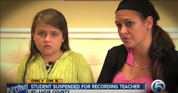 11-year-old Brianna Cooper was in class when her teacher started bullying her friend. Brianna worried no one would believe her so she pulled out her phone and started recording. And now Brianna is suspended. Who else was shocked!?!