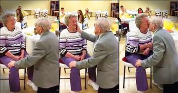 This 92-year-old man is celebrating 50 years with his wife. And when he gets down on one knee and starts to serenade her...I was reaching for the tissues. What a beautiful reminder that love has no age limits!