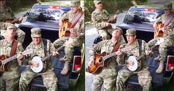 The talented Six-String Soldiers recently received a request. And when they perform John Denver's 'Country Roads' for this fan, I was beyond thrilled. What an amazing sound coming from these 4 gentlemen. WOW!