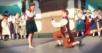 Ben Thomas and Kelly Boardman had been dating for over 3 years. And today, Ben decided to take the next step and propose. But this surprise engagement was a treat for everyone as Ben and Kelly shared an Irish dance before he got down on one knee...stunning Kelly. What a sweet moment!