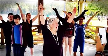 85-Year-Old Receives Birthday Flash Mob To Make Her Dreams Come True