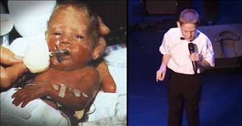 Christopher Duffley was born blind and with autism. But that hasn't stopped this young man from inspiring the world with his beautiful voice and optimism. This viral sensation now travels around spreading his message through music and it's absolutely amazing to see and hear!