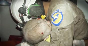 Rescuer Sobs When Baby He Rescued Comes Back To Life