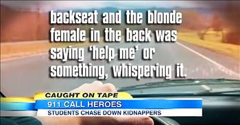 Two Texas teenagers are being called heroes after saving a young woman from an attempted kidnapping. They were driving down the highway when they noticed a woman in the backseat of the car beside them mouthing the words 'Help me.' The boys immediately called the police and continued to follow the car until officers were able to pull over the alleged offender. Thank goodness these teens were in the right place at the right time.